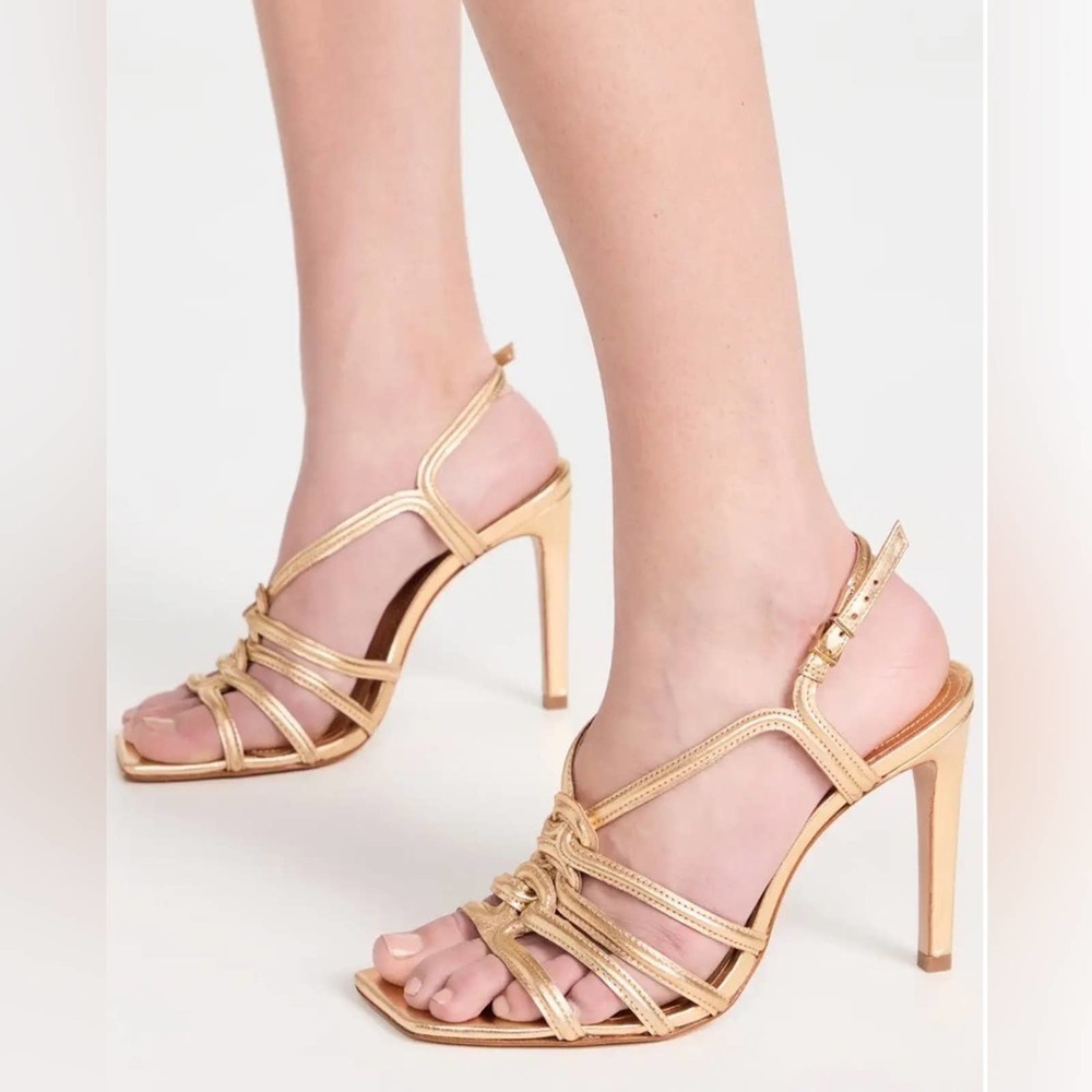 Schutz
Octavia Metallic Leather Knotted Dress
Sandals Size:8 #005